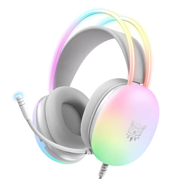 ONIKUMA X25 Wired Headphones with Hanband RGB LED Light Gaming Headset with Mic Computer Gaming Earphones for PS4 PC Gamer - Image 8