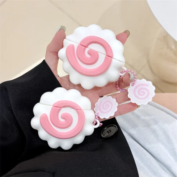 3D Cute Food Fish Cake Case For Airpods 1 2 3 Pro Protective Cover For Airpods 4 Generation Soft Silicone Wireless Headset Case - Image 2