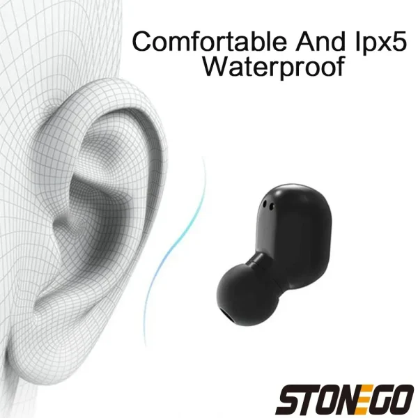 Wireless Bluetooth 5.0 Earbuds, Touch Control, Digital Display, TWS Noise-Cancelling Stereo Sports Earphones, Dual Ear Calling - Image 5