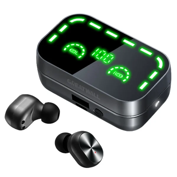 TWS Wireless Earphones Dazzle Cool Digital Display Headsets Sports Gaming Headphones HiFi HD Stereo Earbuds With LED flashlight - Image 7