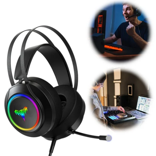 Gaming Headset with Mic Over Ear Headphones Gaming Headphones for PS4 PC Laptop