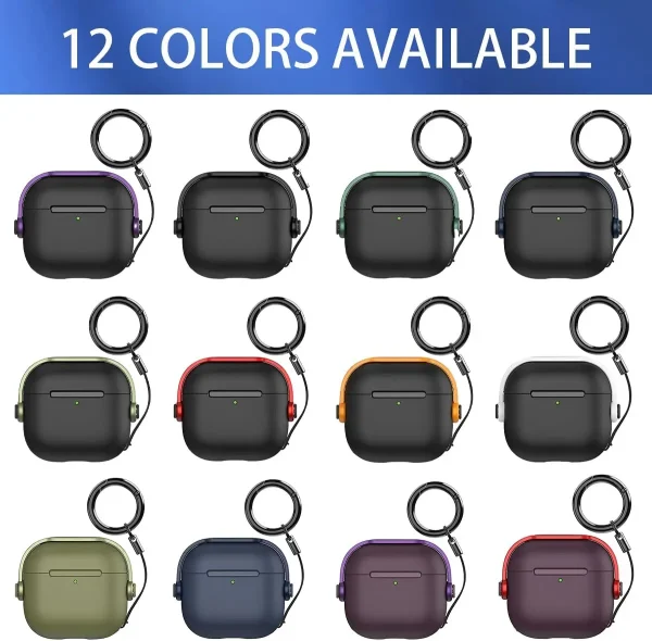 For AirPods 4th Generation 2024 Music Headset Earphone Protector Cover with Secure Lock&Keychain For AirPod 4 AirPods Pro 2 Case - Image 6