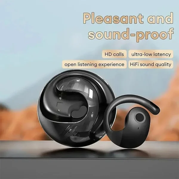 OWS Wireless Headphones Bluetooth Headset with Mics HiFi Stereo Sound Earphones Smart Touch Sports Waterproof Earbuds for Phone - Image 2