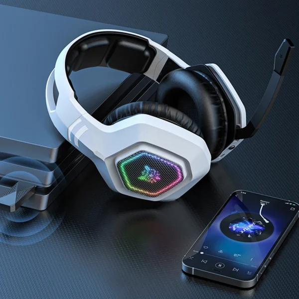 Wireless Gaming Headset – 2.4GHz/Bluetooth 5.3/Wired Over-Ear Headphones with Mic - Image 3