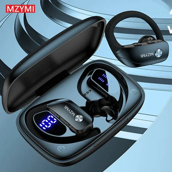 MZYMI T16 Earhooks Bluetooth Headphones – HiFi Stereo Wireless Sport Earphones