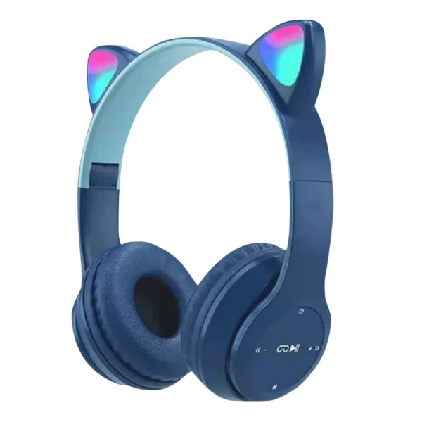 VKTECH Wireless Cat Ear Headphones – Bluetooth Glow Light Over-Ear Headset for Kids and Adults - Image 9