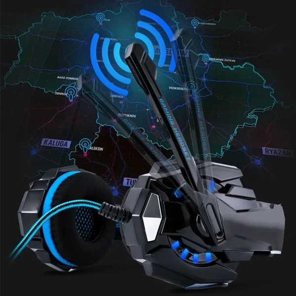 G9000 Gaming Headset – Over-Ear Wired Headphones with Deep Bass and LED Lights - Image 5