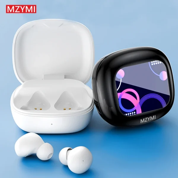 MZYMI S11 Wireless Earbuds – HiFi Sound Bluetooth 5.4 Headphones with Noise Canceling