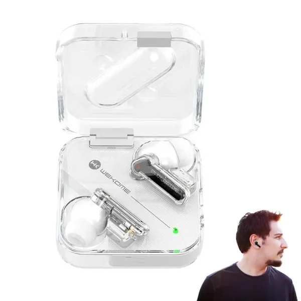 Wireless Bluetooth 5.1 Earphones – HiFi Stereo Noise-Canceling Headset for Gaming and Sports